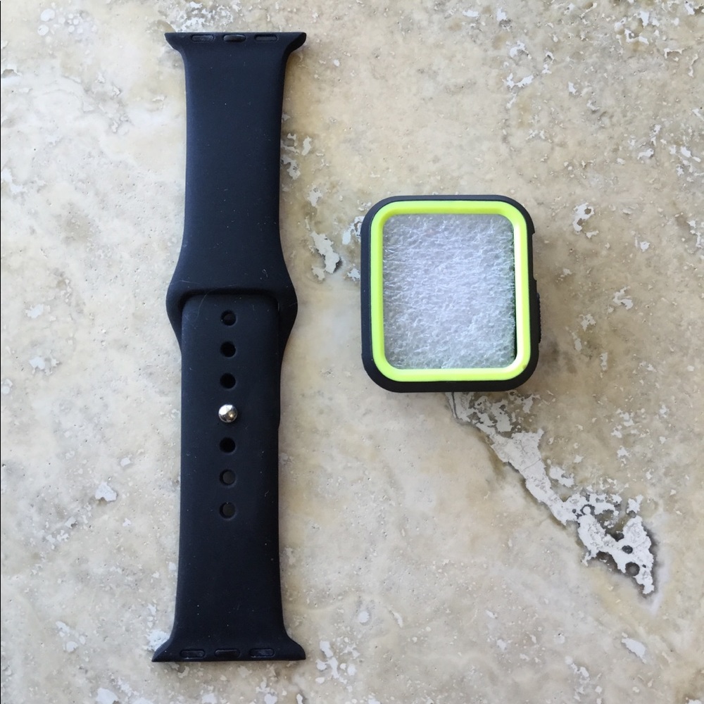 IWatch Silicone band +Rugged Case Series 1 2 3 4